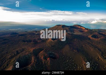 Sommet, volcan Hualalai, Kailua-Kona, île d'Hawaï Banque D'Images