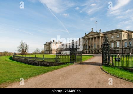 Kedleston Hall Estate, Derby, Derbyshire. Confiance nationale Banque D'Images