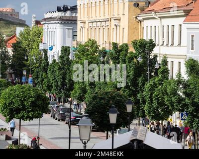 Vue sur la rue Didzioji, Vilnius, Lituanie, Etats baltes, Europe Banque D'Images