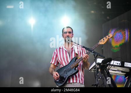 The Meadows -Two Door Cinema Club en concert Banque D'Images