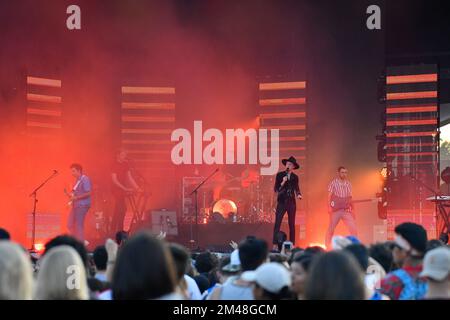 The Meadows -Two Door Cinema Club en concert Banque D'Images