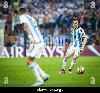 Doha, Qatar. 18th décembre 2022. Nicolas Tagliafico (Arg) Argentine - France finale Argentine - Frankreich coupe du monde 2022 au Qatar 18.12.2022 CRED Banque D'Images