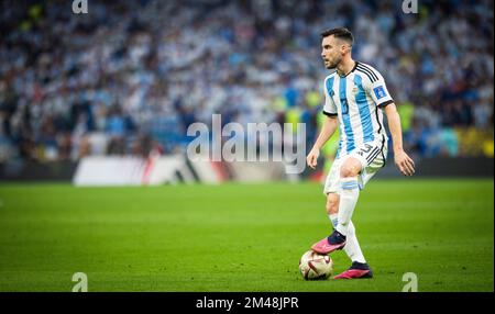Doha, Qatar. 18th décembre 2022. Nicolas Tagliafico (Arg) Argentine - France finale Argentine - Frankreich coupe du monde 2022 au Qatar 18.12.2022 CRED Banque D'Images