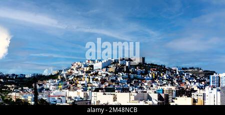La vieille ville de Las Palmas vue depuis le toit de la cathédrale catholique romaine de Las Palmas de Gran Canaria Banque D'Images