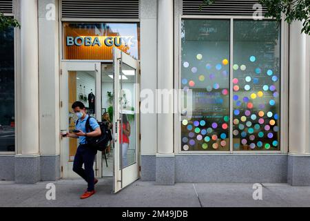 Boba Guys, 145 Greene St, New York, NYC photo d'un magasin de thé à bulles chinois américain dans le quartier SoHo de Manhattan. 纽约 紐約 美國 美国 Banque D'Images