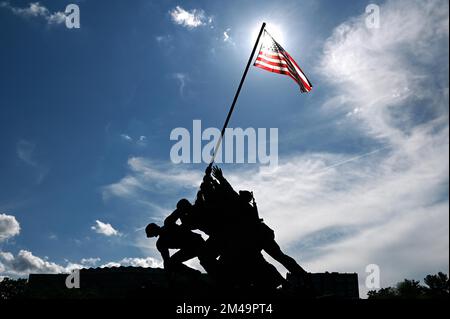 United States Marine corps War Memorial, Washington DC, États-Unis d'Amérique Banque D'Images