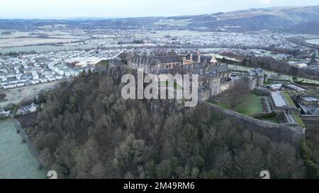 Une vue aérienne du château de Stirling en Écosse Banque D'Images