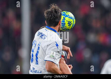 Gênes, Italie. 18th décembre 2022. Mario Sampirisi (Frosinone) pendant Gênes CFC vs Frosinone Calcio, jeu de football italien série B à Gênes, Italie, 18 décembre 2022 crédit: Agence de photo indépendante/Alamy Live News Banque D'Images