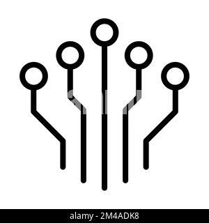 Circuit Board Technology, icône vecteur. Pour votre web site design, logo, l'app, l'assurance-chômage. Vector illustration Illustration de Vecteur
