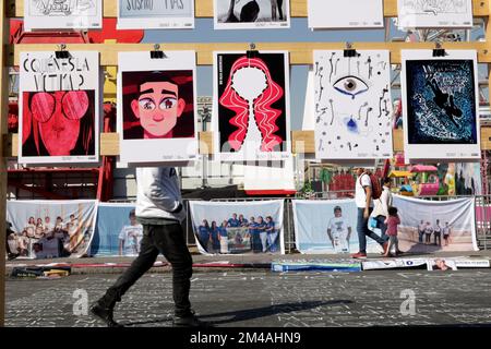 Non exclusif: 19 décembre 2022, Mexico, Mexique: Les parents et les collectifs des disparus au Mexique appellent à une rencontre avec le président mexicain Banque D'Images