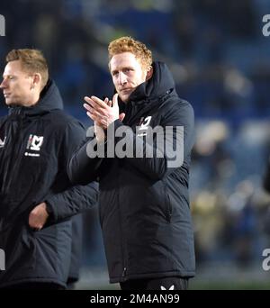 Dean Lewington entraîneur-chef intérimaire de MK dons lors de l'EFL League One Match entre Portsmouth et MK dons à Fratton Park , Portsmouth , Royaume-Uni - 17th décembre 2022 usage éditorial uniquement. Pas de merchandising. Pour les images de football, les restrictions FA et Premier League s'appliquent inc. Aucune utilisation Internet/mobile sans licence FAPL - pour plus de détails, contactez football Dataco Banque D'Images