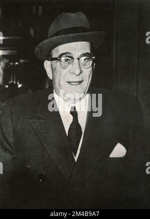 Mobster américain d'origine italienne Vito Genovese, États-Unis 1940s Banque D'Images