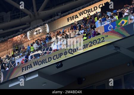 Vue marginale d'une tribune, match 64, FINALE Argentine - France 4-2 ne (3-3) sur 18 décembre 2022, coupe du monde de football du stade Lusail 20122 au Qatar, de 20 novembre. - 18.12.2022 ? Banque D'Images