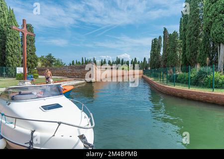 canal de l'île, san francesco del deserto, italie Banque D'Images