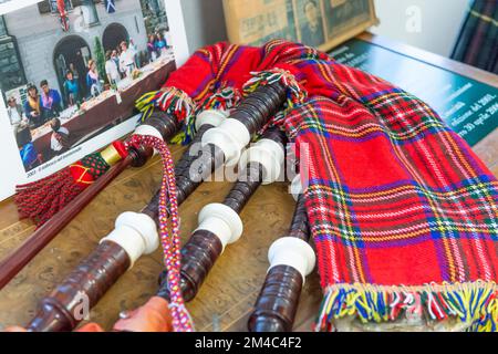 musée ethnographique et de la vallée de cannobina : bagpipe, gurro, italie Banque D'Images