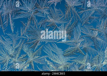 Glace, Grand Sudbury, Ontario, Canada Banque D'Images