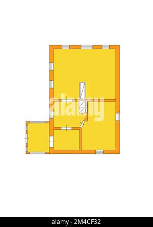 Set of floorplans blueprints. 2d floor plan. Floorplan. Apartment plan concept. Isometric floor plan. Reading floor plan. Banque D'Images