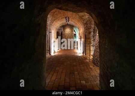 Brno Ossuary sous St Eglise James - Brno, République Tchèque Banque D'Images