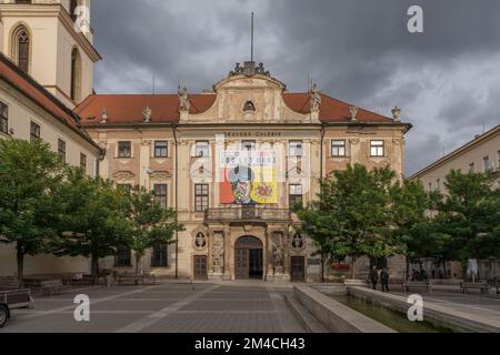 Galerie Moravienne (Palais des gouverneurs) à la place Moravienne - Brno, République tchèque Banque D'Images