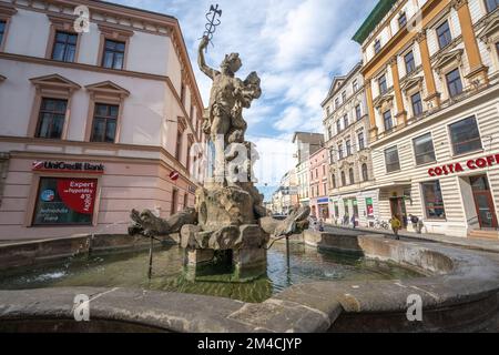Fontaine de mercure - Olomouc, République tchèque Banque D'Images