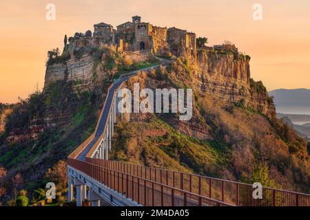 Civita di Bagnoregio, Viterbe, Latium, Italie Banque D'Images