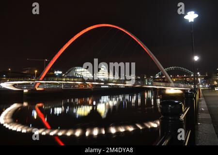 Millennium Bridge, Newcastle upon Tyne Banque D'Images