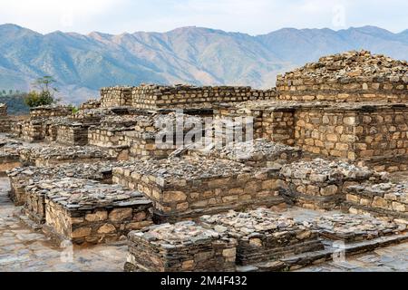 Nemogramme Stupa et monastère à Shamozai swat, Pakistan Banque D'Images