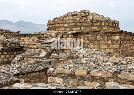 Ces stupas de Nemogramme ont été construits dans le centre de 2nd- 3rd BCE Banque D'Images