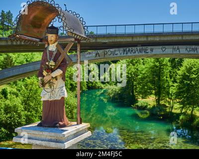 Rastoke est un petit village magnifique en Croatie au milieu de cascades, de moulins à eau et de petites rivières. Banque D'Images