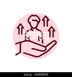Développement de compétences personnelles icône de ligne de couleur. Apprentissage des enfants. Pictogramme pour page Web Illustration de Vecteur