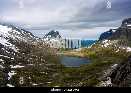 Paysage de montagne dans le parc national de Reinheimen en Norvège Banque D'Images