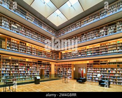 Bibliothèque cubique intérieure, Duchess Anna Amalia Library, Allemagne, Thueringen, Weimar Banque D'Images