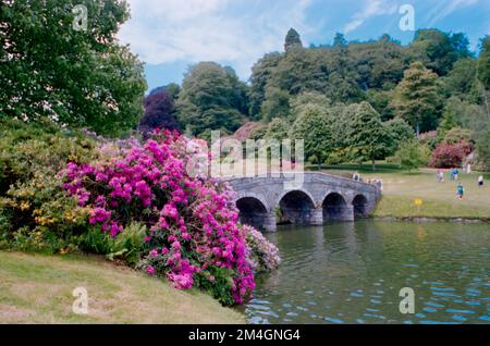 Stourhead. Une propriété de la National Trust dans le Wiltshire, tourné sur film dans les années 1990. Banque D'Images