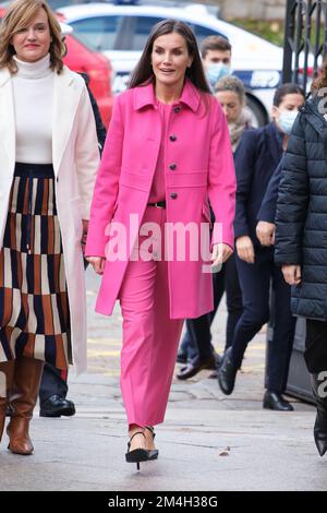 Madrid, Espagne. 21st décembre 2022. La reine Letizia d'Espagne visite l'hôpital pour enfants de l'Université Niño Jesus à Madrid. Crédit : SOPA Images Limited/Alamy Live News Banque D'Images