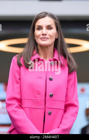 Madrid, Espagne. 21st décembre 2022. LA REINE LETIZIA d'Espagne visite l'hôpital pour enfants de l'Université Nino Jesus pour en savoir plus sur le projet « Yo Cuento » à Madrid, Espagne. (Image du crédit: © Jack Abuin/ZUMA Press Wire) Banque D'Images