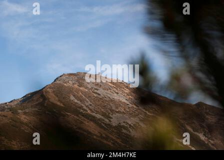 Vue sur la montagne dans les Carpathian Mountains Banque D'Images