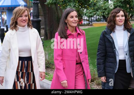 Madrid, Espagne. 21st décembre 2022. La reine Letizia d'Espagne visite l'hôpital pour enfants de l'Université Nino Jesus à 21 décembre 2022, à Madrid, en Espagne. (Photo par Oscar Gonzalez/NurPhoto) Credit: NurPhoto/Alay Live News Banque D'Images