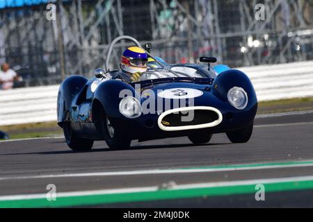 Robi Bernberg, Paul Ugo, Cooper Monaco T49, MRL Royal automobile Club Woodcote Trophée et Stirling Moss Trophée, une course de cinquante minutes avec un stand mandaté Banque D'Images