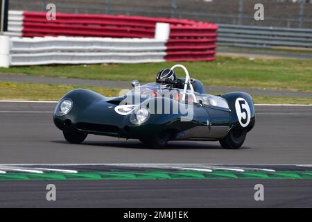 Stephan Jobstl, Andy Willis, Lotus 15, MRL Royal automobile Club Woodcote Trophy et Stirling Moss Trophée, une course de cinquante minutes avec un pitstop b mandaté Banque D'Images