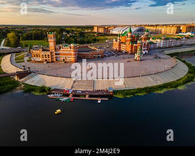 Antenne de Yoshkar-Ola, mari El Oblast, Russie Banque D'Images