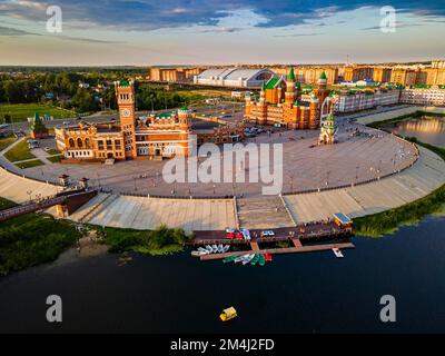 Antenne de Yoshkar-Ola, mari El Oblast, Russie Banque D'Images