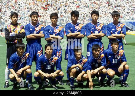 Dallas, Vereinigte Staaten. 21st décembre 2022. firo, 06/27/1994 archive image, archive photo, archive, archive photos football, Football, COUPE DU MONDE 1994 USA, 94 groupe phase, groupe C Allemagne - Corée du Sud 3:2 Corée du Sud, photo de l'équipe, photo de l'équipe, d'en haut à gauche, dans Young Choi, Young il Choi, Joo-Sung Kim, Jung Bae Park, Sun Hong Hwang, Myung bo Hong, En bas à gauche, Hong Ki Shin, Jin ho Cho, Young jin Lee, Pan keun Kim, Jeong Woon Ko Credit: dpa/Alay Live News Banque D'Images