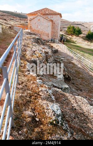 L''Hermitage de San Baudelio de Berlanga est une église datant du début du 11th siècle. C'est un exemple important de l'architecture mozarabic pour ses particularités, et Banque D'Images