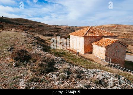 L''Hermitage de San Baudelio de Berlanga est une église datant du début du 11th siècle. C'est un exemple important de l'architecture mozarabic pour ses particularités, et Banque D'Images