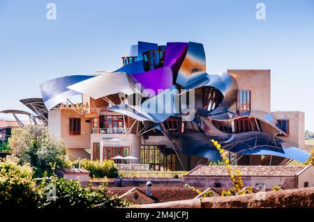 Marqués de Riscal Vineyard Hotel. Elciego, Álava, pays Basque, Espagne, Europe Banque D'Images