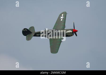 Curtiss P-40 Warhawk Fighter au Dunsfold Wing and Wheels Show 2013, Surrey, Royaume-Uni Banque D'Images