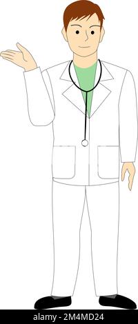 Un médecin de sexe masculin, vétérinaire donnant un conseil Banque D'Images