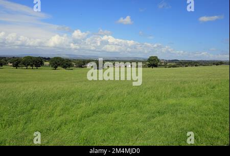 Nuage passant par la vallée de Ribble près de Hoghton Hall Hoghton près de Blackburn Lancashire Angleterre Banque D'Images