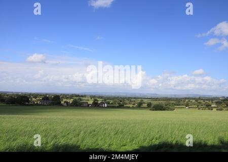 Nuage passant par la vallée de Ribble près de Hoghton Hall Hoghton près de Blackburn Lancashire Angleterre Banque D'Images