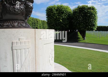 cimetière militaire américain (marin de saint-mihiel) à thiaucourt-regniéville (france) Banque D'Images